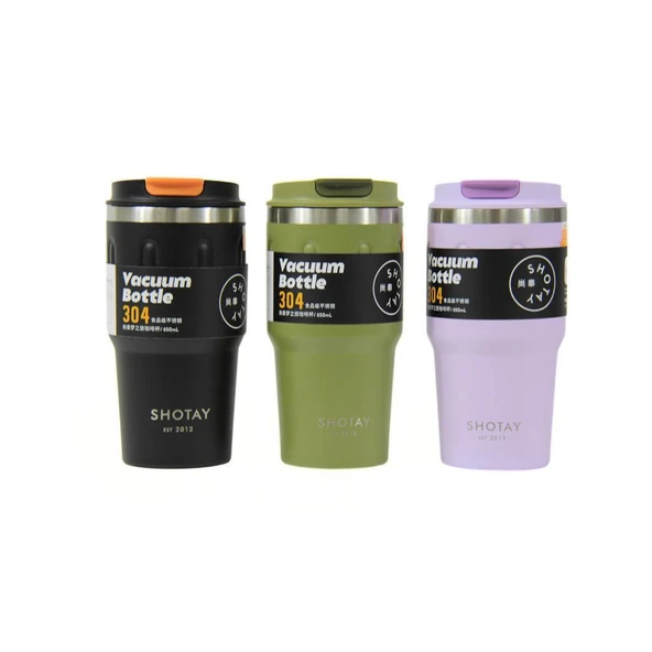 Shotay Termos Matara 650 Ml.  Mor Sht-St-8163 - Resim 3