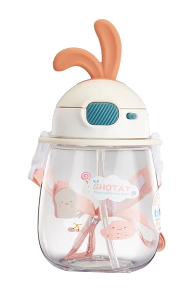 Shotay Rabbit Tritan Matara 600 Ml. BEYAZ ST-7008 ürün görseli 1