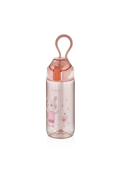 Shotay Sevimli Hayvanlar Tritan Matara 570l. PEMBE SHT-ST-6619 ürün görseli 1