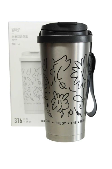 Shotay Termos Matara 550 Ml. Metalik Gri Sht-St-8913 ürün görseli 1