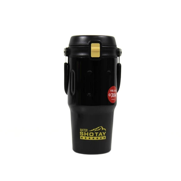 Shotay Journey Mug Çift Kullanımlı Kapak 650 Ml. Siyah ST-8166 ürün görseli 1