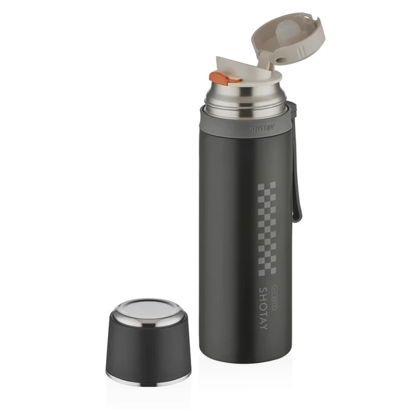 Shotay Termos Matara 520 Ml. Siyah ST-8158 - Resim 2