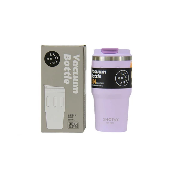 Shotay Termos Matara 650 Ml.  Mor Sht-St-8163 ürün görseli 1