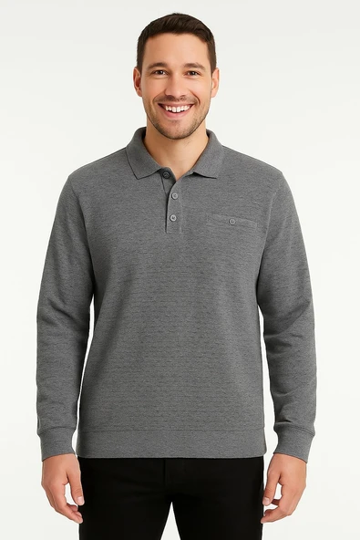 Ercan Regular Fit Polo Yaka Selanik Kazak - 7460 ürün görseli 1
