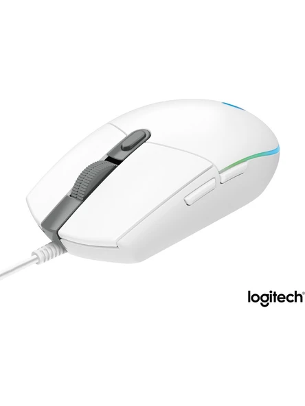 Logitech G203 Lightsync 910-005797 Beyaz Kablolu Oyuncu Mouse - Resim 2