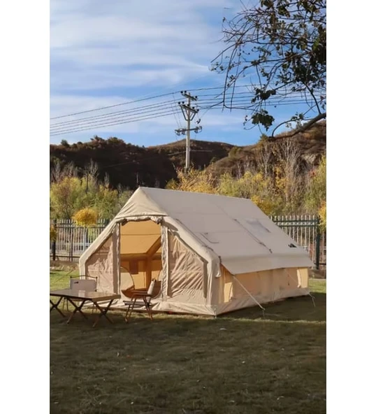 12 Kişilik 4 Mevsim Şişme Kamp Çadırı 300x400x210 ürün görseli 1