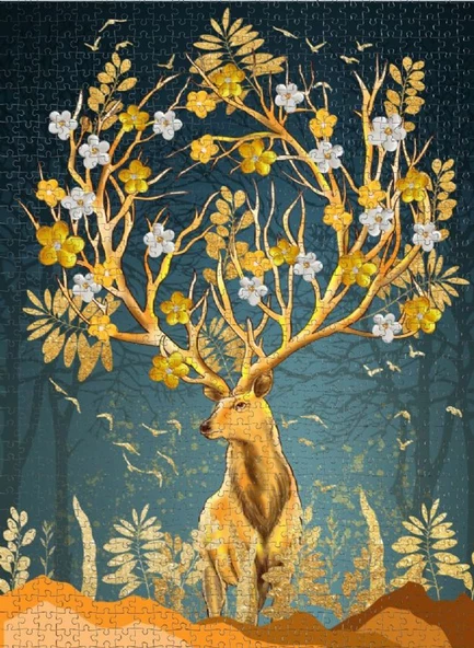 Nova 1000 Parça Geyik Puzzle - Resim 3