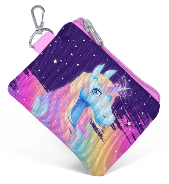 Coral High Renkli Unicorn Kız Çocuk Bozuk Para Çantası ürün görseli 1