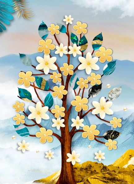 Nova Puzzle 1000 Parça Altın Sarısı Ağaç Puzzle ürün görseli 1