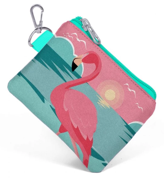 Coral High Pembe Flamingo Bozuk Para Çantası - Kız ürün görseli 1