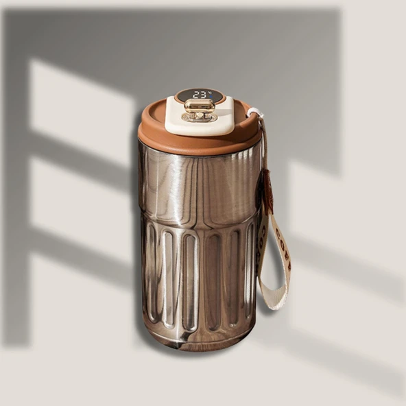 Akıllı Led Sıcaklık Göstergeli Çelik Termos/Mug-400 ml ürün görseli 1
