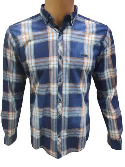 Tarz Erkek Slim Fit Yıkama Kot Gömlek 1001 ürün görseli 1