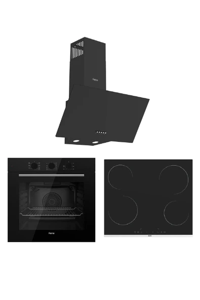 Ferre ferre flowart serisi (QBL62CS-Ms261  Elektirikli ocak -D086) Ankatre Set ürün görseli 1