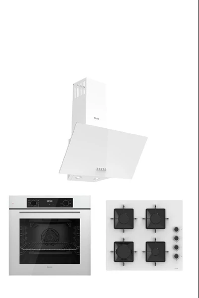 Ferre Ferre Flowart Serisi (QBL63CB-SS206-D087) Ankastre Set ürün görseli 1