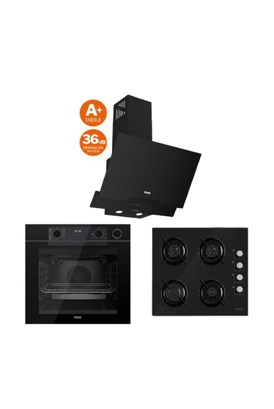 Ferre Fryart-Steam SERISI(QEP64CS-2140-D063) Ankastre Set ürün görseli 1