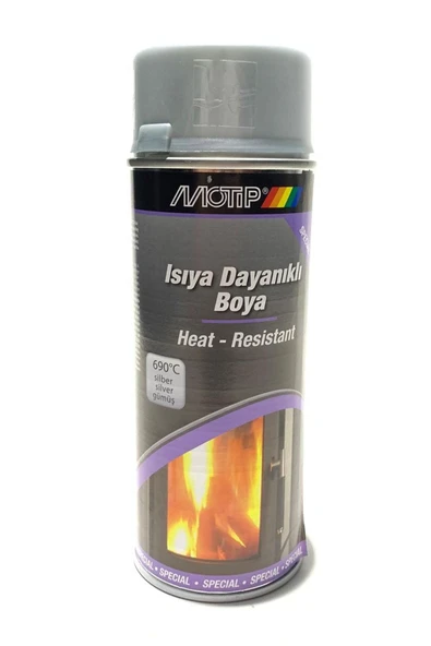 Motip Isıya Dayanıklı Gümüş Sprey Boya ürün görseli 1