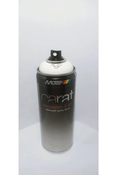 Motip Carat Ral 9010 Beyaz Mat Akrilik Sprey Boya 400 Ml. Germany ürün görseli 1