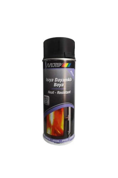 Motip Isıya Dayanıklı Siyah Sprey Boya 400 Ml. Made in Germany ürün görseli 1