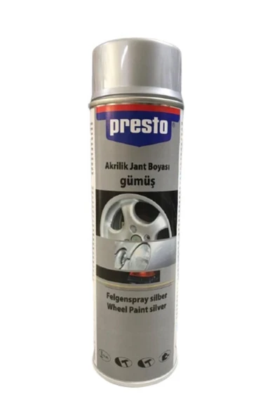 Presto Gümüş Sprey Jant Boyası 500 ml ürün görseli 1