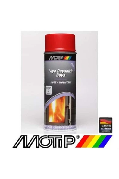 Motip Isıya Dayanıklı Kırmızı Sprey Boya 400 Ml. Made in Germany ürün görseli 1