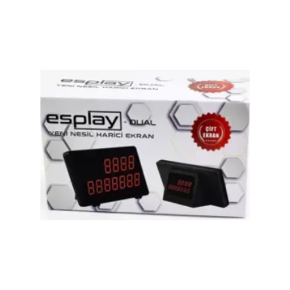 Esplay Dual Para Sayma Makinesi Müşteri Ekranı (Birçok Makineye Uyumludur) ürün görseli 1