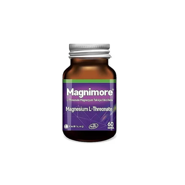 Tabilaç Magnimore Magnesium L-Threonate 60 Kapsül Takviye Edici Gıda ürün görseli 1