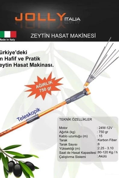 Jolly - Akülü Zeytin Hasat Makinası ürün görseli 1