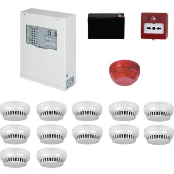 Teknim TFP-312312 Konvansiyonel Sistem Yangın Alarm Seti 12 li ürün görseli 1