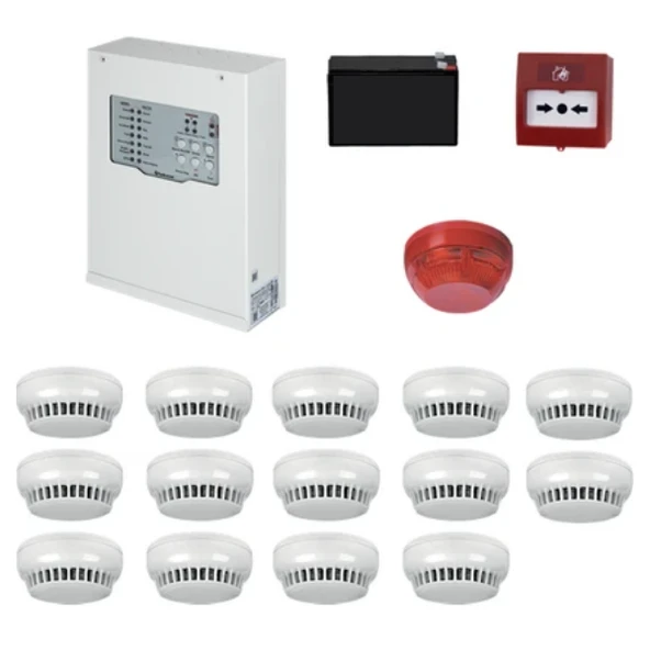 Teknim TFP-312314 Konvansiyonel Sistem Yangın Alarm Seti 14 Lü ürün görseli 1