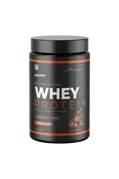 GRIZZONE Whey Protein 1800 Gr ( Fındık Çikolata ) ürün görseli 1