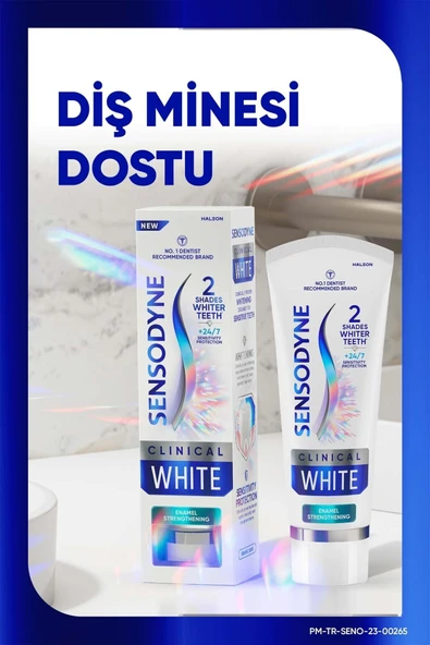 Sensodyne Klinik Beyazlık Güçlü Diş Minesi Diş Macunu 75ml ürün görseli 1