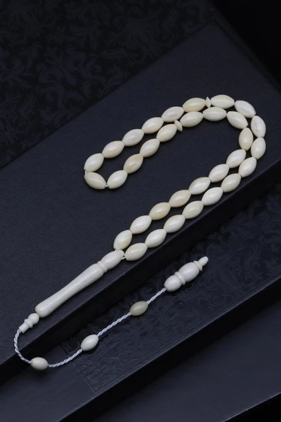 Kemik Tesbih 6 x 10 mm Arpa Kesim - T-1524 ürün görseli 1