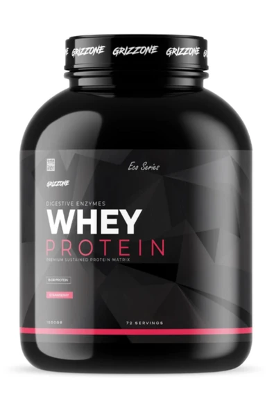 GRIZZONE Whey Protein 1800 Gr ( Çilek Aromalı ) ürün görseli 1