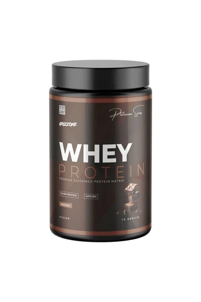 GRIZZONE Whey Proteın 420 gr ( Browni ) ürün görseli 1
