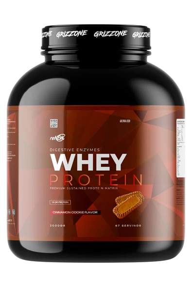 GRIZZONE Whey Protein 2.000 Gr ( Lotus Aromalı ) ürün görseli 1