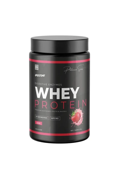 GRIZZONE Whey Protein 1800 Gr ( Çilek ) ürün görseli 1