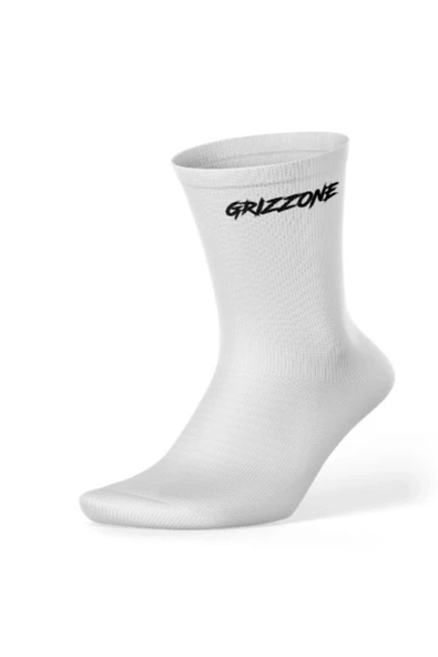 GRIZZONE BASKILI SPOR ÇORAP ( BEYAZ ) ürün görseli 1