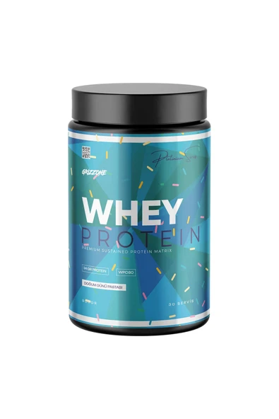 GRIZZONE Whey Protein 900 Gr ( Doğum Günü Pastası ) ürün görseli 1