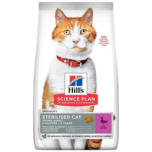 Science Plan Ördekli Kısırlaştırılmış Kedi Maması 3 kg ürün görseli 1