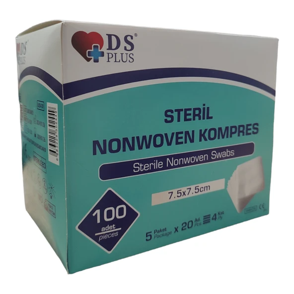 Non-woven Steril Gazlı Bez Gaz Kompres 7,5x7,5cm 1000 Adet ürün görseli 1