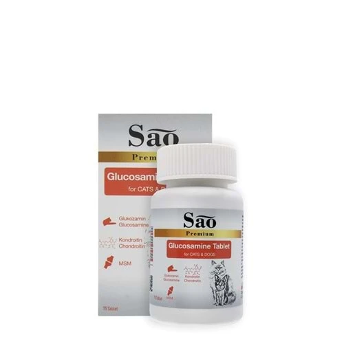 SAO Glucosamine Kedi Ve Köpek Eklem Sağlığı Güçlendirici Tablet 75 Adet ürün görseli 1