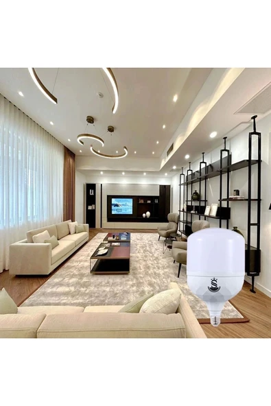 30w Tasarruflu E27 Sarı Işık Torch Led Ampul 8 Adet - Resim 2