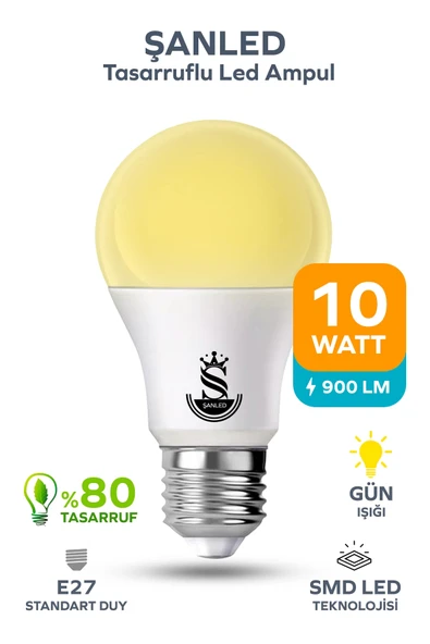 10W Tasarruflu Gün Işığı Led Ampul 1 Adet ürün görseli 1
