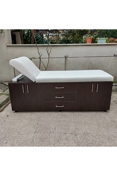 WE CHEM Ahşap Muayene Masası 2 Dolaplı 3 Çekmeceli ürün görseli 1