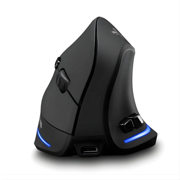 ShopyTech Zelotes F35 Dikey Kablosuz Mouse Ergonomik Şarjlı 2.4G 1000/1600/2400 DPI 6 Tuş ürün görseli 1