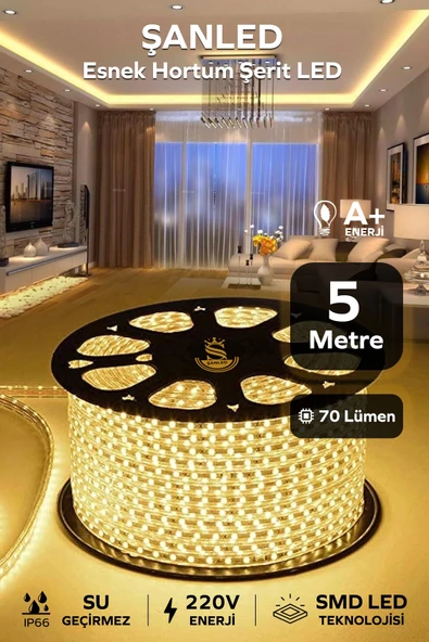 Hortum Esnek 220V Şerit Led Gün Işığı 5 Metre ürün görseli 1