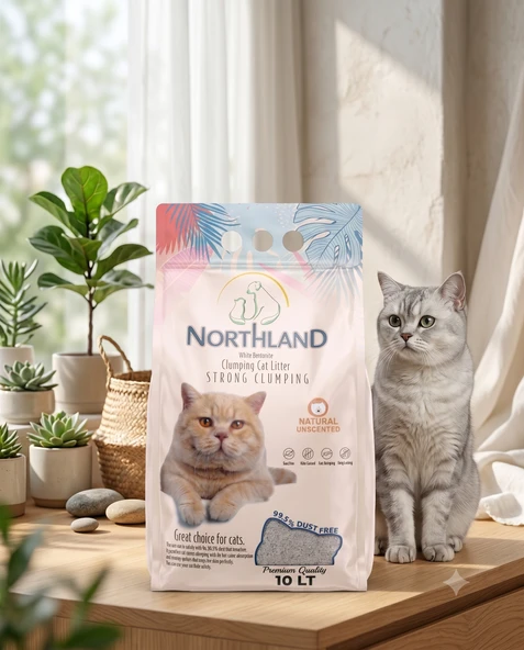 Northland 10 Lt Natural Doğal Bentonit Kedi Kumu ürün görseli 1