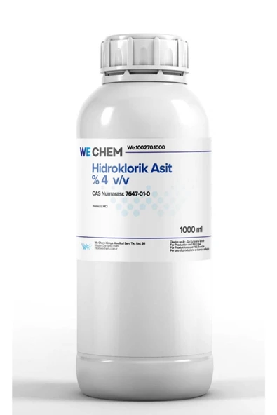 WE CHEM %4 Hidroklorik Asit Çözeltisi 1000 ml ürün görseli 1