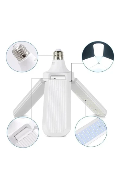 3 Kanatlı Pervane 48W Ampul Beyaz Işık- 10 Adettir - Resim 6