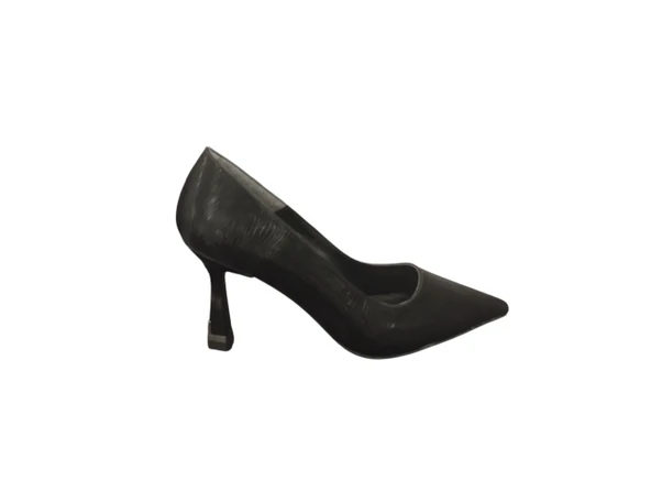 Ventes 8357707Z Baskılı 8 Cm Kadeh Topuk Günlük Şık Kadın Stiletto Ayakkabı ürün görseli 1